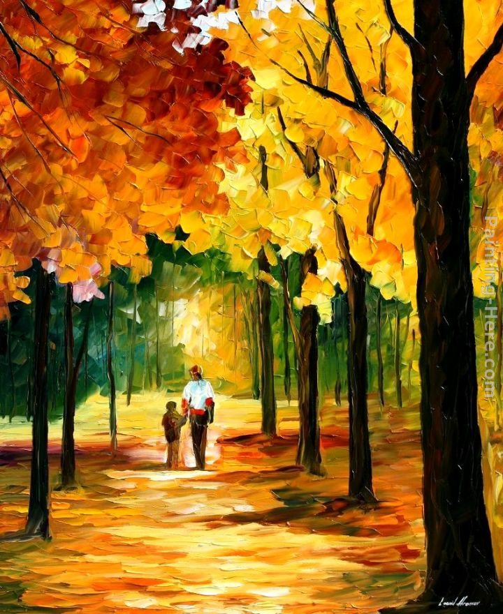 Leonid Afremov STROLL IN THE FOREST